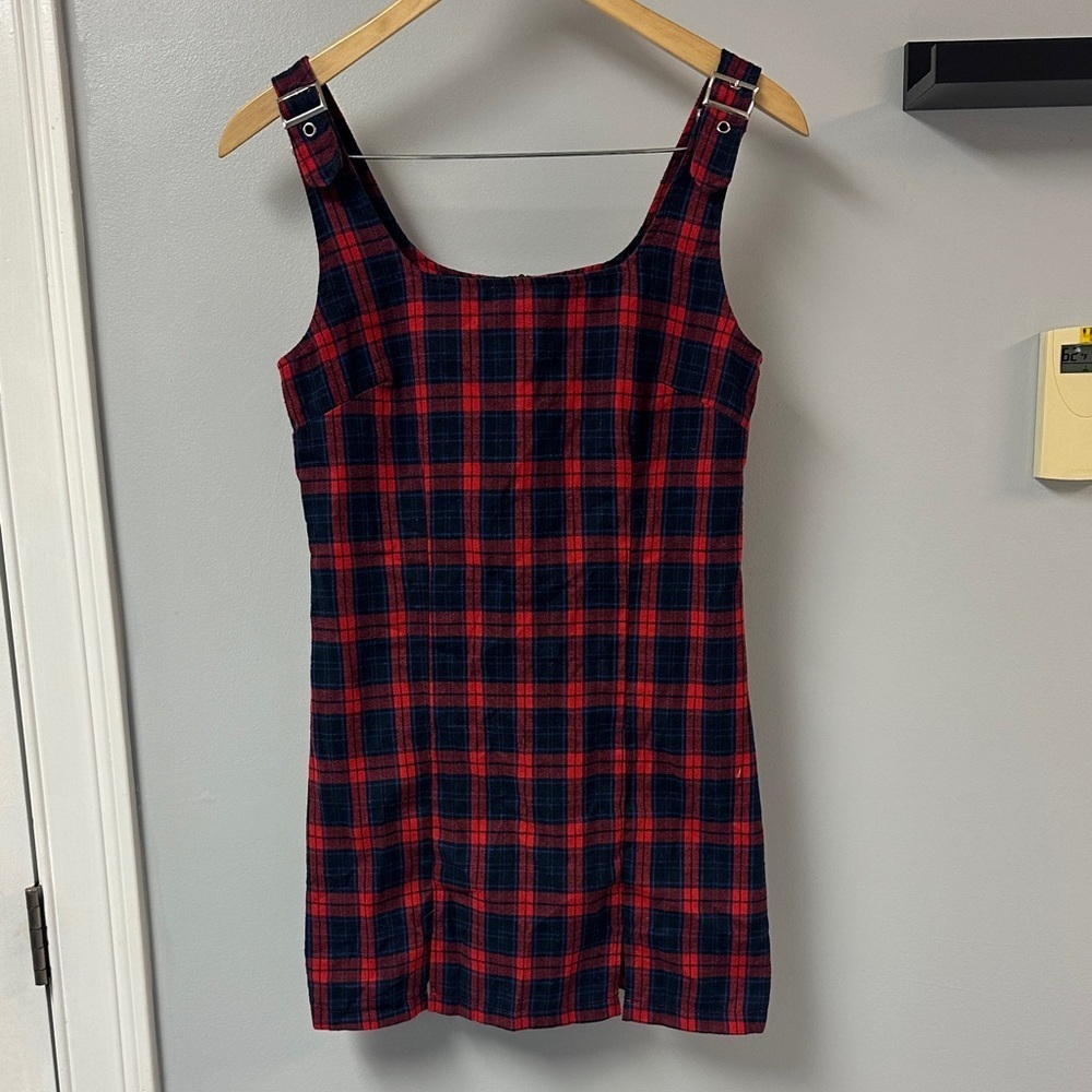 Cider Flannel Mini Dress